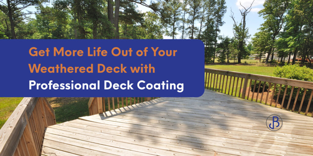 Beautifully restored deck showcasing professional deck coating for long-lasting protection and appeal.